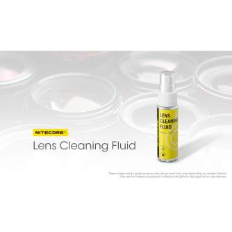 Foto kameras tīrīšana - Nitecore objektīva tīrīšanas komplekts (5 x objektīvu lupatiņa / 1 x 30 ml - ātri pasūtīt no ražotāja