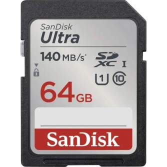 Memory Cards - SanDisk Ultra SDXC UHS-I 140MB/s 64GB (SDSDUNB-064G-GN6IN) - quick order from manufacturer