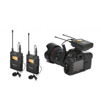 Bezvadu audio sistēmas - Saramonic Lavalier Microphone Set UwMic9 TX9 + TX9 + RX9 UHF Wireless - быстрый заказ от производителя