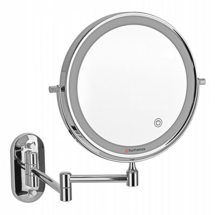 Make-up Зеркало - Humanas HS-BM01 bathroom mirror with LED backlight - silver - быстрый заказ от производителя