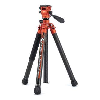 Штативы для фотоаппаратов - Fotopro X-Aircross 3 Lite Video Tripod - Orange - быстрый заказ от производителя