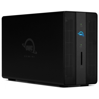 Новинка - OWC GEMINI THUNDERBOLT 3 DOCK & DUAL-DRIVE RAID EXTERNAL STORAGE W/3.5 SATA HDD (20TB X 2) 40TB OWCTB3GM000H40 - быст