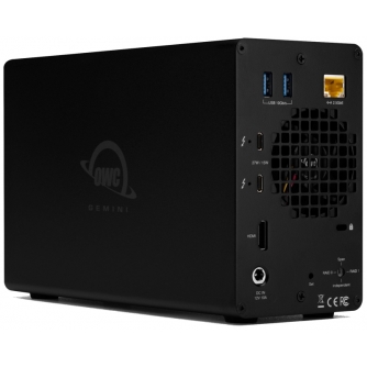 Jaunums - OWC GEMINI THUNDERBOLT 3 DUAL DRIVE HARDWARE RAID STORAGE & DOCKING ENCLOSURE OWCTB3GM000F - ātri pasūtīt no ražotāja