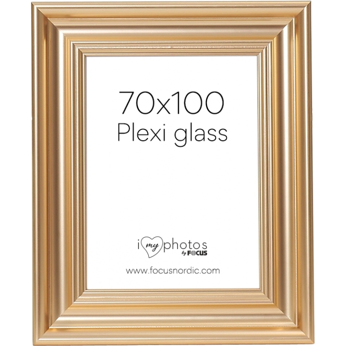 Photo Frames - FOCUS CHARLESTON GOLD 70X100 PLEXIGLASS 114408 - quick order from manufacturer