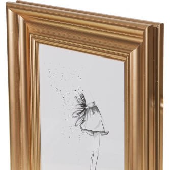 Photo Frames - FOCUS CHARLESTON GOLD 70X100 PLEXIGLASS 114408 - quick order from manufacturer