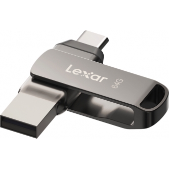 New products - LEXAR JUMPDRIVE DUAL DRIVE D400 TYPE-C/TYPE-C & TYPE-A, UP TO 130MB/S READ (USB 3.1) 64GB LJDD400064G-BNQNG - quick order from manufacturer