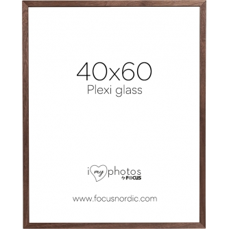 Photo Frames - FOCUS SOUL WALNUT VENEER 40X60 PLEXI 120949 - quick order from manufacturer