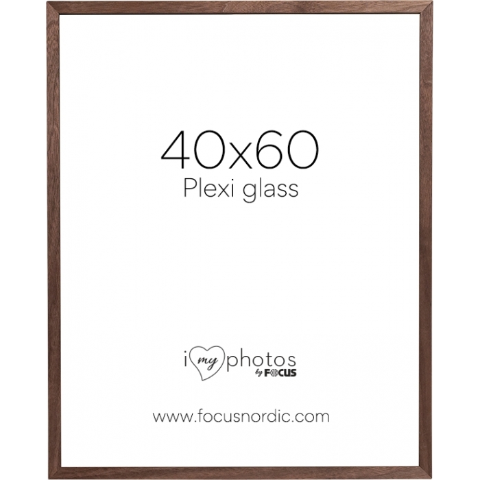 Photo Frames - FOCUS SOUL WALNUT VENEER 40X60 PLEXI 120949 - quick order from manufacturer