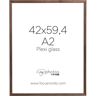 Photo Frames - FOCUS SOUL WALNUT VENEER 42X59,4 (A2) PLEXI 120950 - quick order from manufacturer