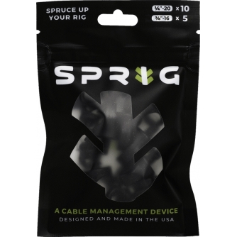 Wires, cables for video - SPRIG BLACK VALUE PACK 10X 1/4” SPRIGS + 5X 3/8” BIG SPRIGS VPK-S10-B5-BK - quick order from manufacturer