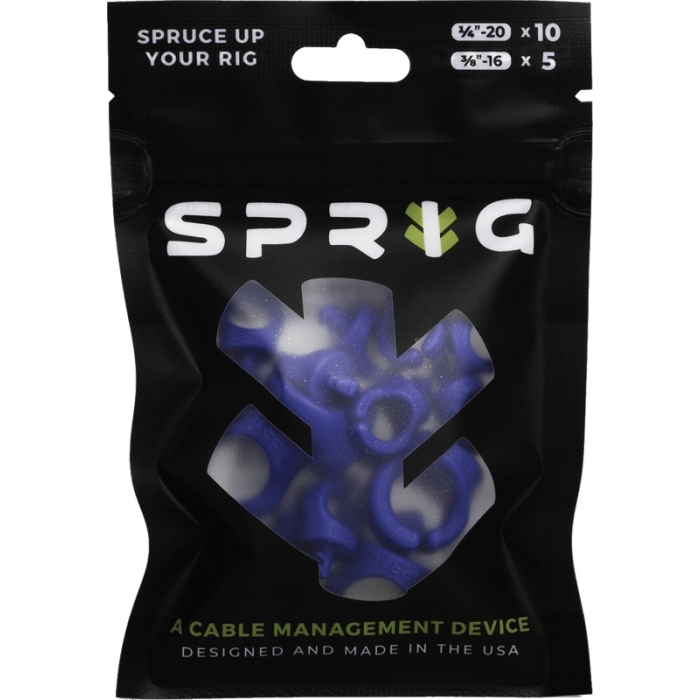 Video vadi, kabeļi - SPRIG BLUE VALUE PACK 10X 1/4” SPRIGS + 5X 3/8” BIG SPRIGS VPK-S10-B5-BL - ātri pasūtīt no ražotāja