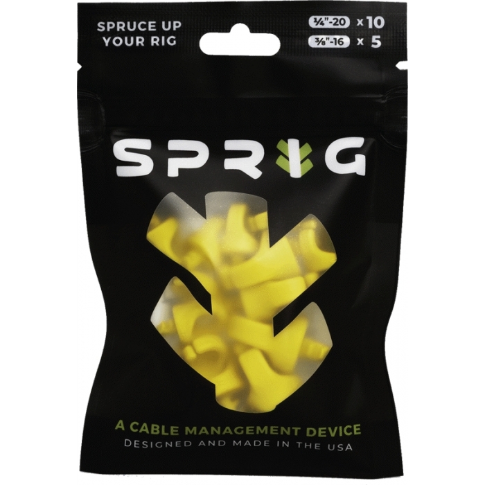 Video vadi, kabeļi - SPRIG YELLOW VALUE PACK 10X 1/4 SPRIGS + 5X 3/8 BIG SPRIGS VPK-S10-B5-Y - быстрый заказ от производителя