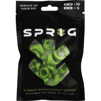 Wires, cables for video - SPRIG GREEN VALUE PACK 10X 1/4” SPRIGS + 5X 3/8” BIG SPRIGS VPK-S10-B5-G - quick order from manufacturer