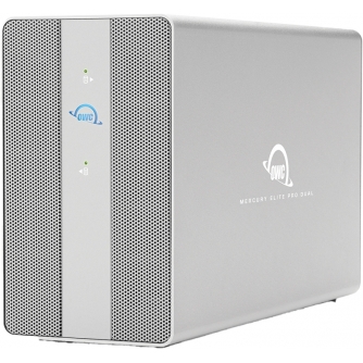 Sortimenta jaunumi - OWC MERCURY ELITE PRO DUAL WITH 3-PORT USB HUB SSD STORAGE SOLUTION (2TB EXRTEME PRO X 2) 8TB OWCMEDCH7S08 - ātri pasūtīt no ražotāja