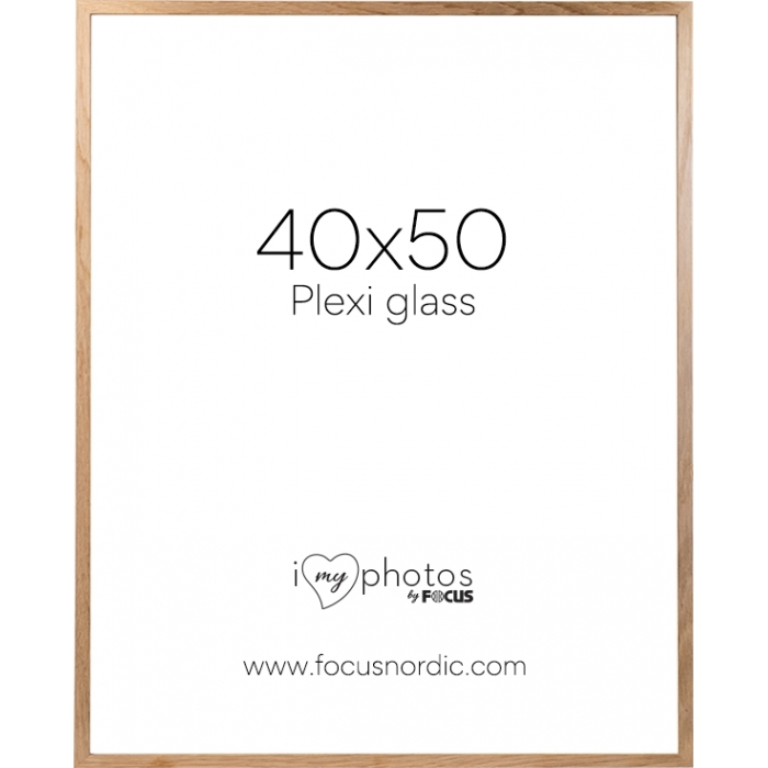 Photo Frames - FOCUS SOUL OAK VENEER 40X50 PLEXI 123179 - quick order from manufacturer