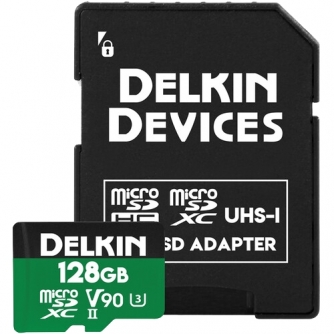 New products - DELKIN MICROSD POWER 2000X UHS-II (V90) R300/W250 128GB DDMSDG2000128 - quick order from manufacturer