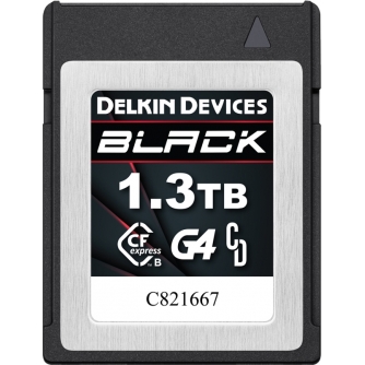 Atmiņas kartes - DELKIN CFEXPRESS BLACK R1800/W1560 (G4) 1,3TB DCFXBB13T - ātri pasūtīt no ražotāja