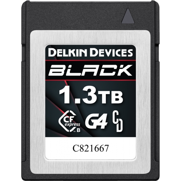 Atmiņas kartes - DELKIN CFEXPRESS BLACK R1800/W1560 (G4) 1,3TB DCFXBB13T - быстрый заказ от производителя