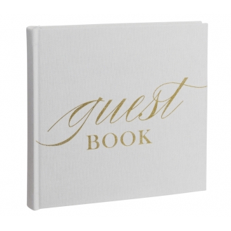 Albumi - FOCUS BASE LINE CANVAS ALBUM 20X20 GUESTBOOK WHITE 124075 - быстрый заказ от производителя