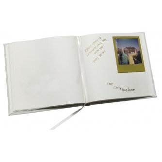 Albumi - FOCUS BASE LINE CANVAS ALBUM 20X20 GUESTBOOK WHITE 124075 - ātri pasūtīt no ražotāja