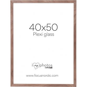 Photo Frames - FOCUS SOUL WALNUT VENEER 40X50 PLEXI 123183 - quick order from manufacturer