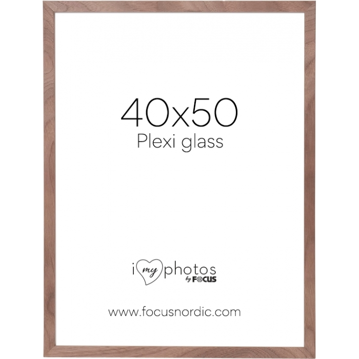 Photo Frames - FOCUS SOUL WALNUT VENEER 40X50 PLEXI 123183 - quick order from manufacturer