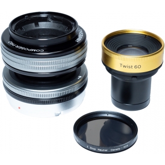 Fluorescējošās - LENSBABY TWIST 60 + DOUBLE GLASS II OPTIC SWAP KIT FOR CANON EF MOUNT LBT60DGIIOSKC - ātri pasūtīt no ražotāja