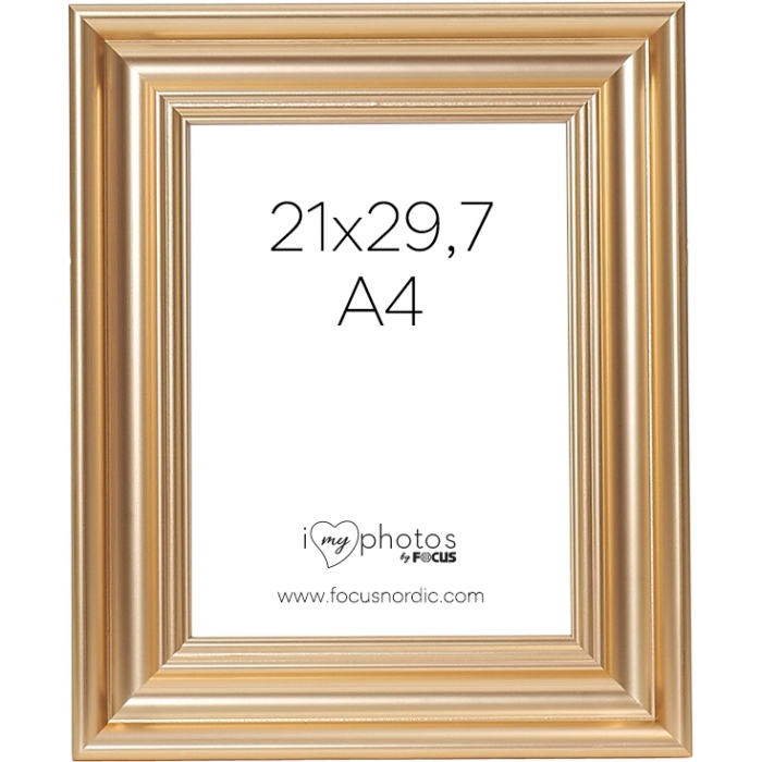 Photo Frames - FOCUS CHARLESTON GOLD 21X29,7 (A4) 107836 - quick order from manufacturer