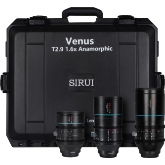 New products - SIRUI ANAMORPHIC VENUS 3X LENS-KIT (35/75/150MM) + HARD CASE E-MOUNT VENUS SET A E-MOUNT - quick order from manufacturer