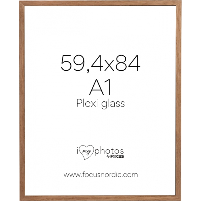 Photo Frames - FOCUS SOUL OAK VENEER 59,4X84 (A1) PLEXI 120929 - quick order from manufacturer