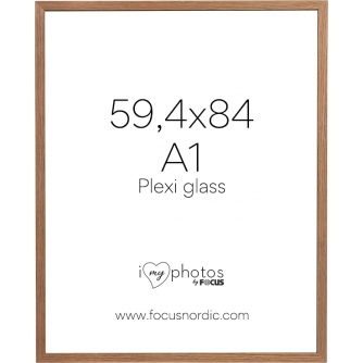 Photo Frames - FOCUS SOUL OAK VENEER 59,4X84 (A1) PLEXI 120929 - quick order from manufacturer