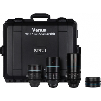 Sortimenta jaunumi - SIRUI ANAMORPHIC VENUS 3X LENS + ADAPTER KIT (35/75/150MM) + 1.25X ADAPTER + HARD CASE E-MOUNT VENUS SET B E-MOUNT - ātri pasūtīt no ražotāja