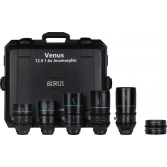 SLR objektyvai - SIRUI ANAMORPHIC VENUS 5X LENS + ADAPTER KIT (35/50/75/100/150MM) +ADAPTER + HARD CASE E-MOUNT VENUS FULL SET E