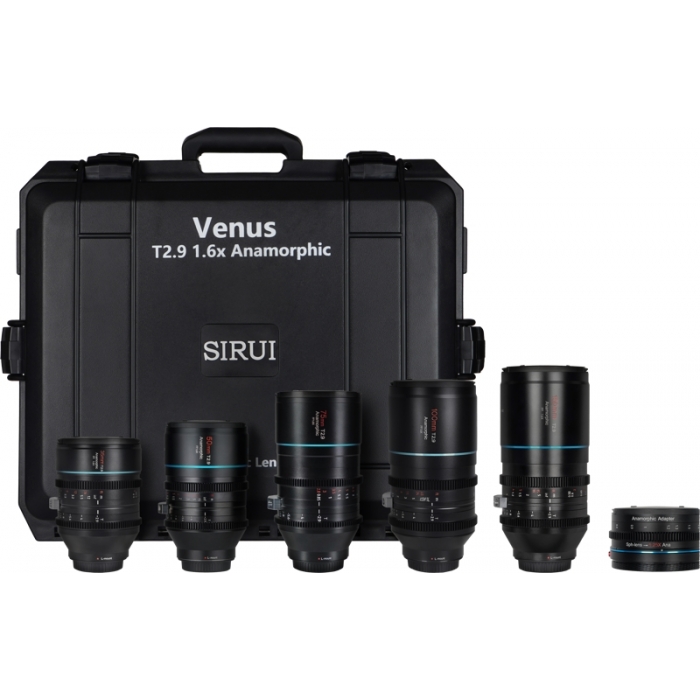 CINEMA Video objektīvi - SIRUI ANAMORPHIC VENUS 5X LENS + ADAPTER KIT (35/50/75/100/150MM) +ADAPTER + HARD CASE L-MOUNT VENUS FU