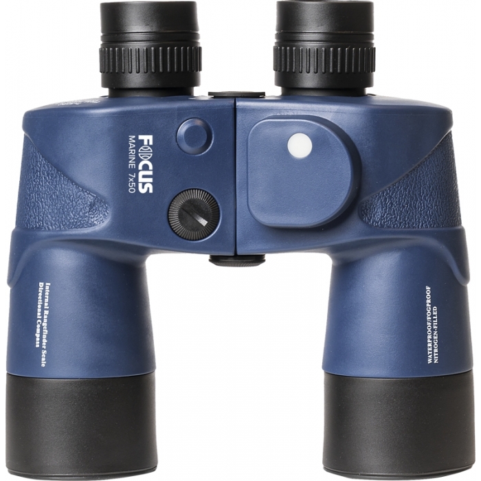 Binokļi - FOCUS OPTICS FOCUS MARINE 7X50 COMPASS W6003A BLUE - ātri pasūtīt no ražotāja