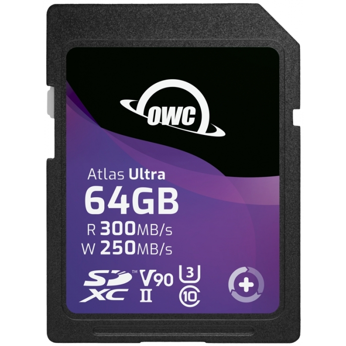 Sortimenta jaunumi - OWC SD ATLAS S ULTRA SDHC UHS-II R300/W250 (V90) 64GB OWCSDV90U0064 - быстрый заказ от производителя