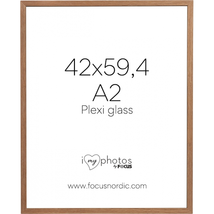 Photo Frames - FOCUS SOUL OAK VENEER 42X59,4 (A2) PLEXI 120925 - quick order from manufacturer