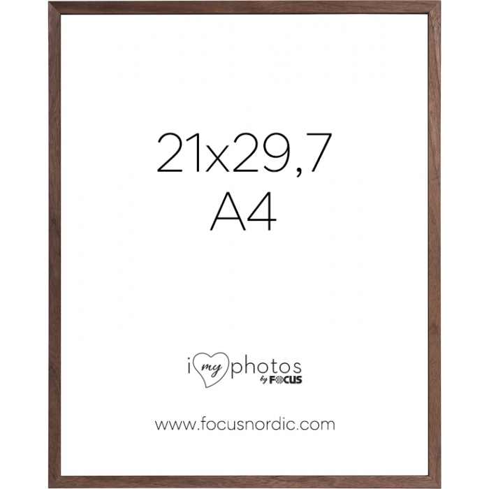 Photo Frames - FOCUS ROCK WALNUT VENEER 21X29,7 (A4) 120980 - quick order from manufacturer