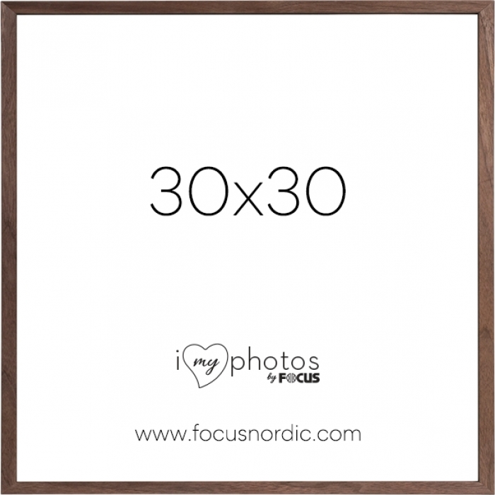 Photo Frames - FOCUS ROCK WALNUT VENEER 30X30 120983 - quick order from manufacturer