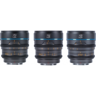 Новые товары - SIRUI CINE LENS NIGHTWALKER S35 KIT 24/35/55MM T1.2 RF-MOUNT METAL GREY MS-3SRG - быстрый заказ от производителя