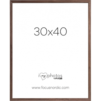 Photo Frames - FOCUS ROCK WALNUT VENEER 30X40 120984 - quick order from manufacturer