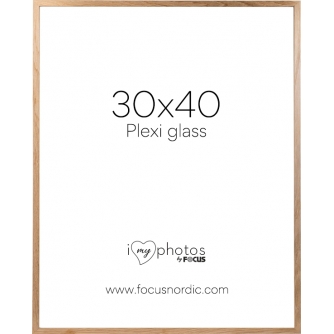 Photo Frames - FOCUS SOUL OAK VENEER 30X40 PLEXI 123178 - quick order from manufacturer