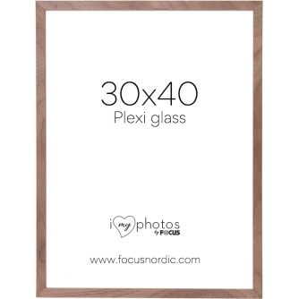 Photo Frames - FOCUS SOUL WALNUT VENEER 30X40 PLEXI 123182 - quick order from manufacturer