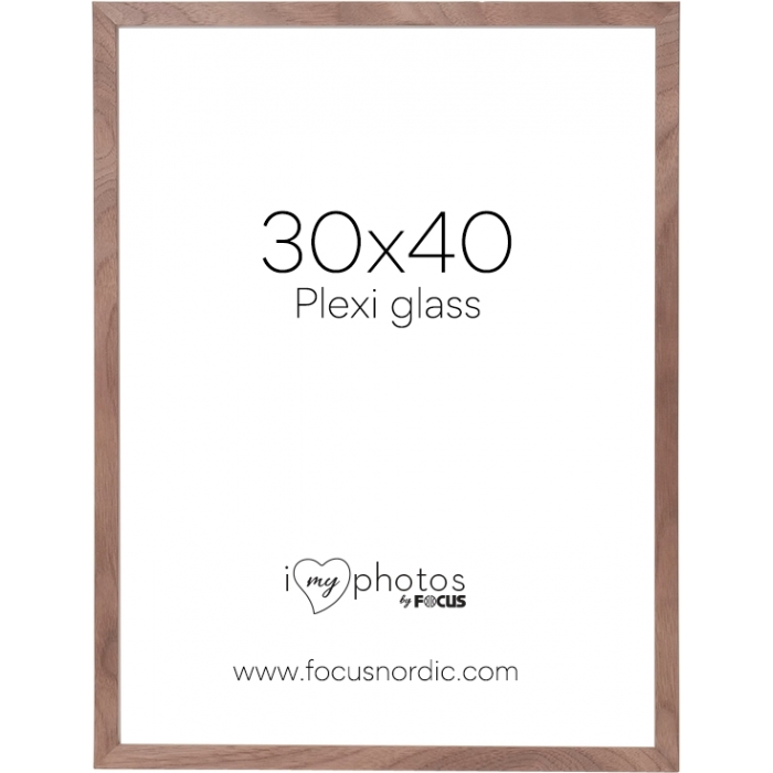 Photo Frames - FOCUS SOUL WALNUT VENEER 30X40 PLEXI 123182 - quick order from manufacturer