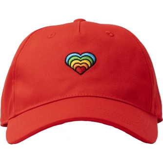 Drabužiai - Polaroid Red Cap, 6-Panel Design, Adjustable Fit, Cotton, One Size - быстрый заказ от производителя