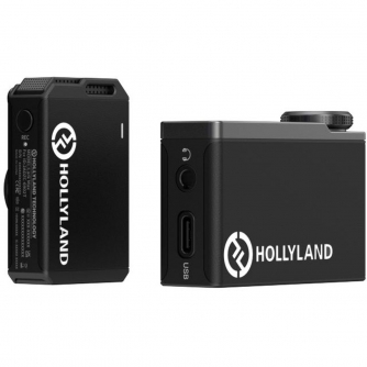 Bezvadu piespraužamie mikrofoni - Hollyland LARK MAX SOLO TX/RX wireless lavalier microphone system - ātri pasūtīt no ražotāja