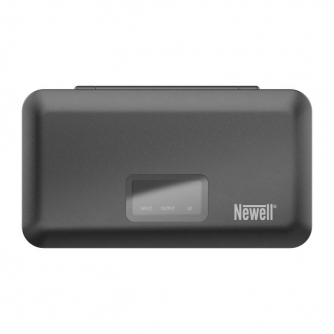 Chargers for Camera Batteries - Newell LCD dual-channel charger with power bank and SD card reader for LP-E6 batteries for Canon - buy today in store and with delivery