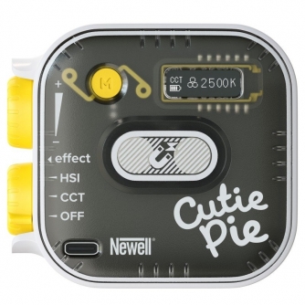 On-camera LED light - Newell RGB Cutie Pie LED light - white - buy today in store and with delivery