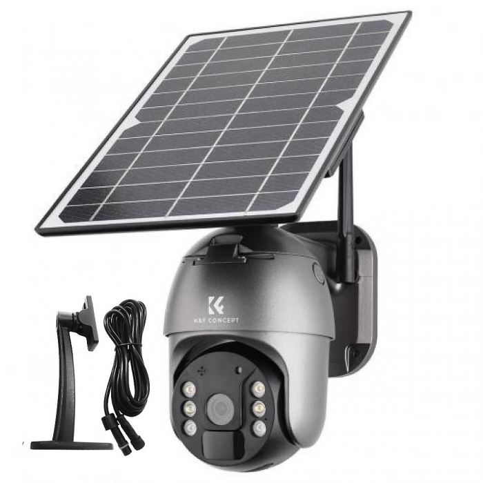 Time Lapse Cameras - K&F Concept 4G solar security camera System Wireless LTE cctv solar camera PIR Motion Detection 2-Way Audio KF50.0017EU - quick order from manufacturer