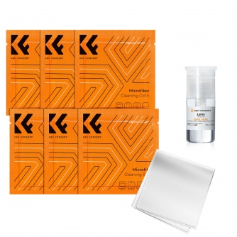 Cleaning Products - K&F Concept 7 in 1 Cleaning kit, 10*10cm While Vacuum Cleaning Cloth*6 + 30ml Cleaning Liquid SKU.2009 - quick order from manufacturer